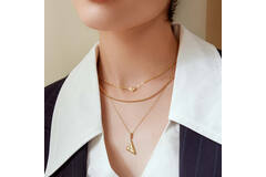  Sunshine Chaser - Silver / 14kt GP - Zirconia - 45cm